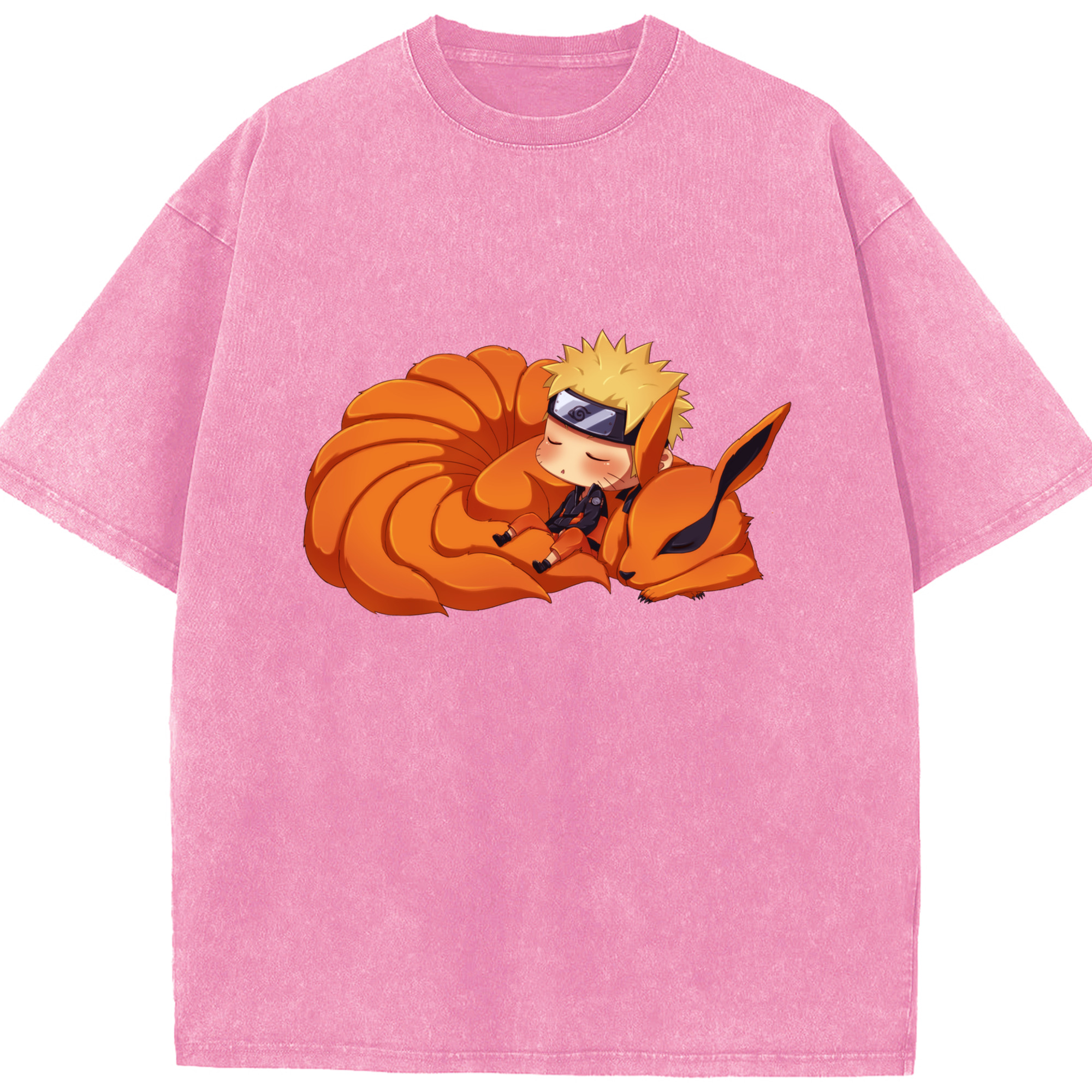 （画像用） NARUTO -ナルト- うずまき ナルト Uzumaki Naruto 綿100% ヴィンテージ風 半袖Tシャツ（フロントプリント）